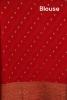 Pure Handloom Zari Butta Banarasi Crepe Silk Saree